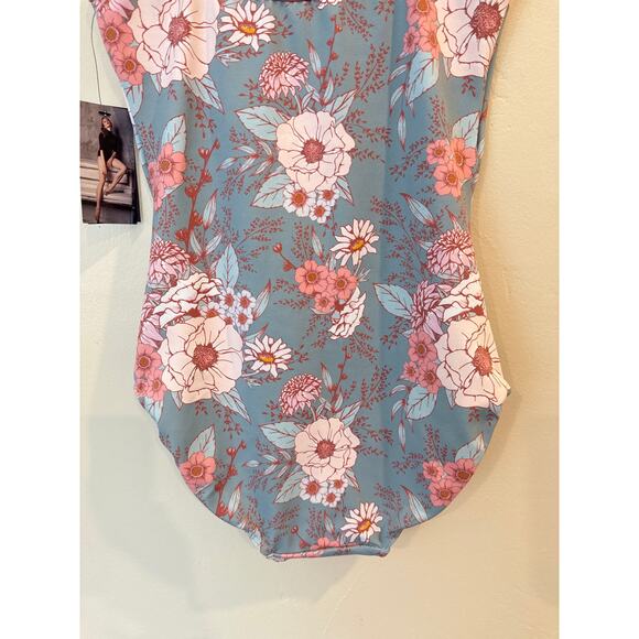 NWT Eleve Farrah Seascape leotard L - Picture 6 of 9